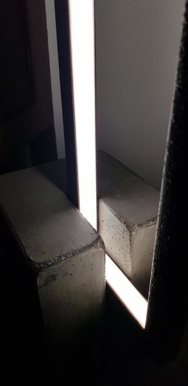 Lampada Neka in cemento - Illuminazione artigianale d’arredo fatta a mano