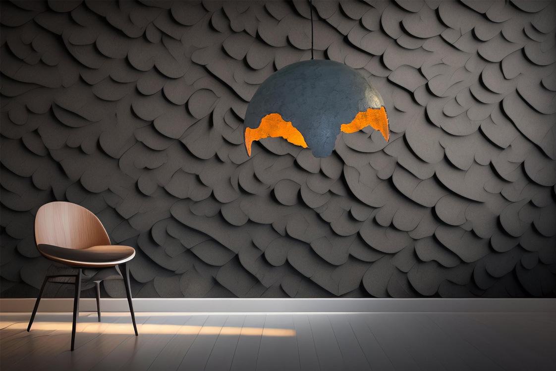 Dettaglio lavorazione artigianale illuminazione minerale