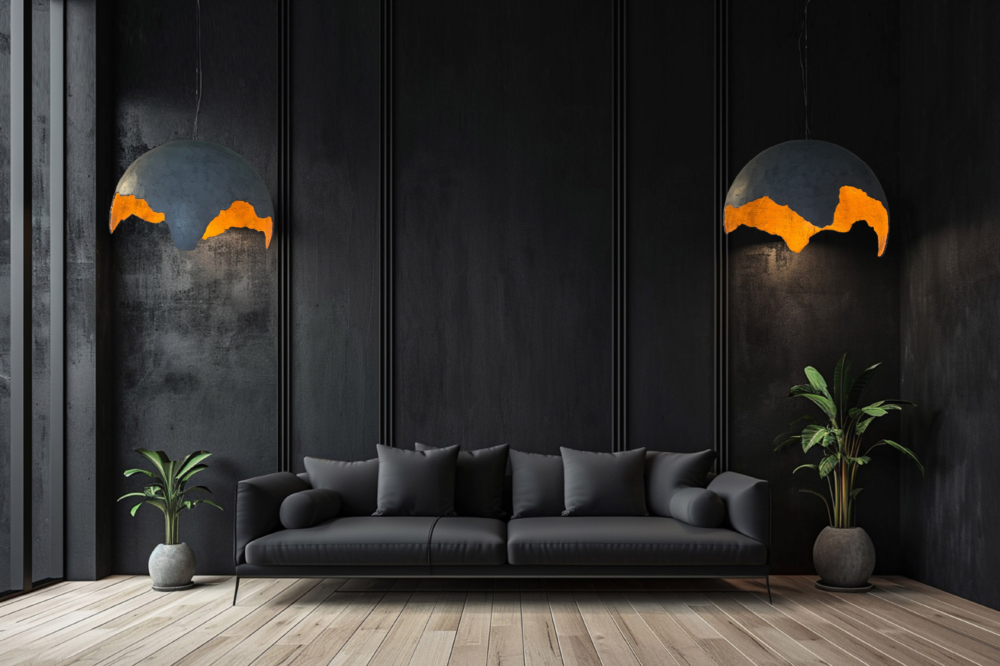 Illuminazione d’atmosfera con la lampada Lakota nera