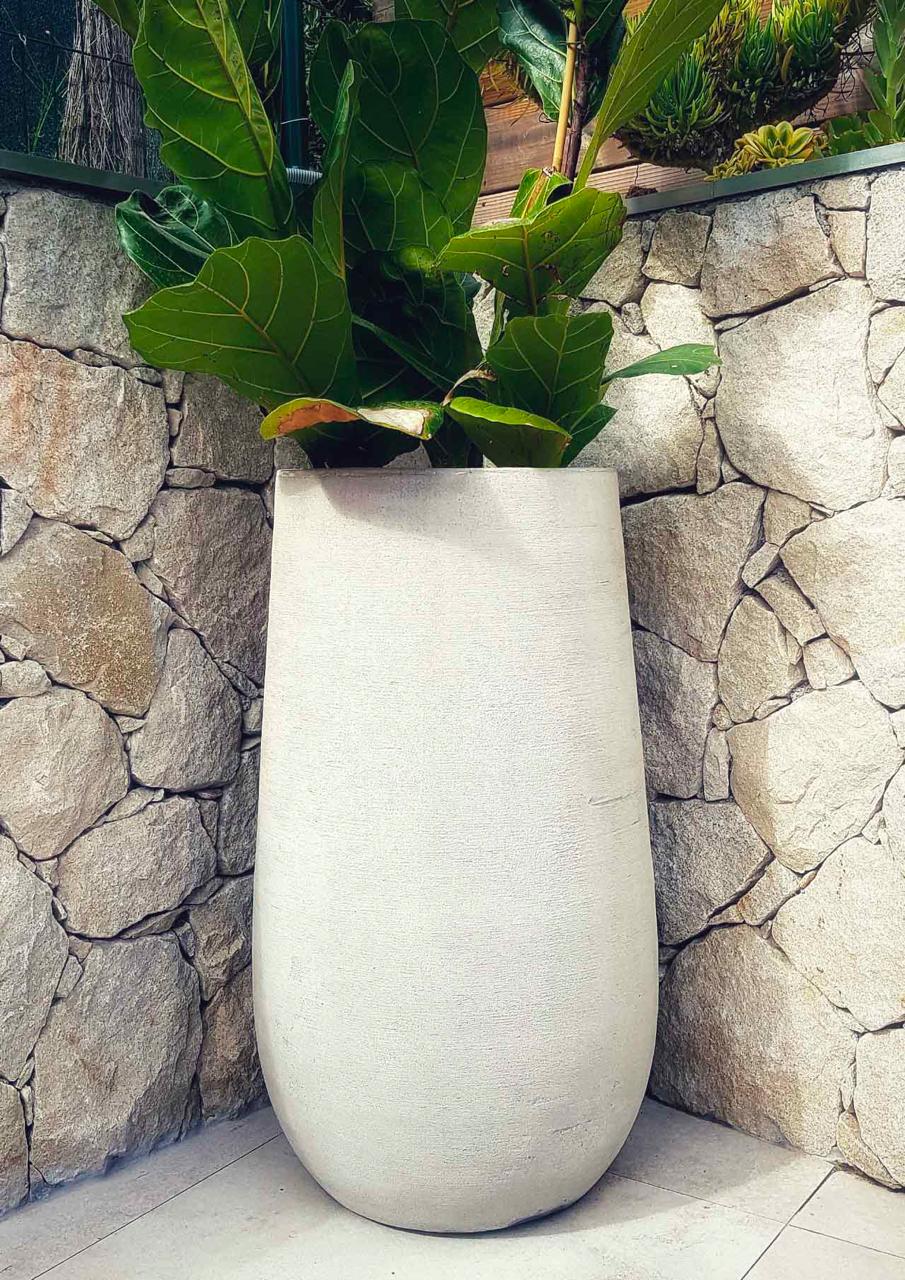 Poterie di design in cemento fine con spessore di 15 millimetri